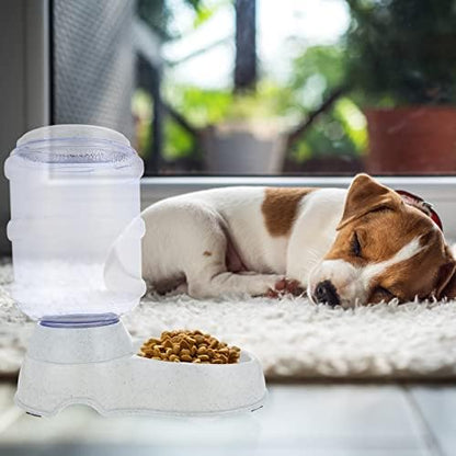 Ipetboom Automatic Pet Feeder, Dog Cat Dry Food Dispenser, Plastic, Multiple Pets