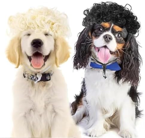 Funny Pet Wig – DIY Haircut & Adjustable Fit – Cat & Dog Costume for Halloween, Party, Photo Shoots – 3D Natural Look – Fits 5kg-50kg Pets - Image 4