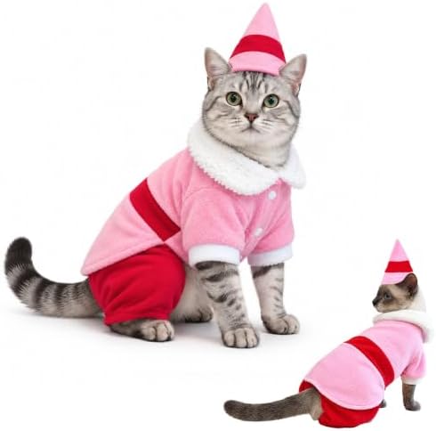 Dog Elf Christmas Costume, Funny Party Halloween Cosplay Outfit(Large) by Hladce