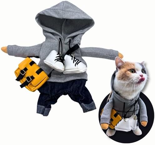 Pet Custom Dog Custom Cat Custom Hoodie, Sporty Look, Funny Gift, Halloween Holiday (Sporty Hoodie, Medium) by Pawcratean