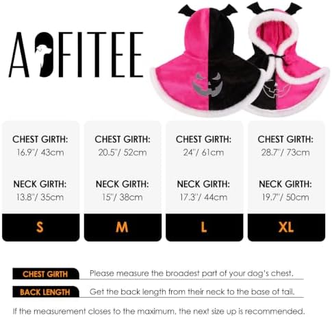 AOFITEE Dog Halloween Costumes Flannel Dog Cape with Funny Pumpkin Print, S - Image 4