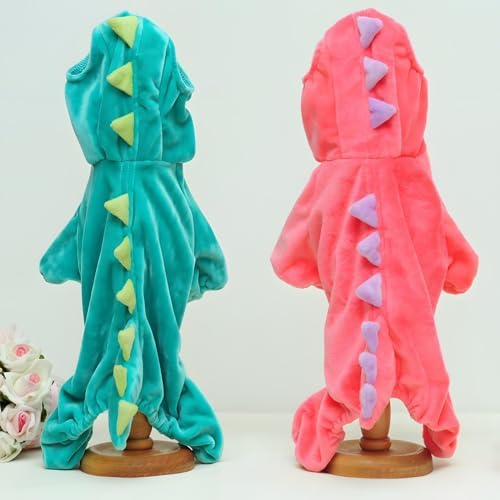 NACOCO Dog Dinosaur Design Costume Green Pet Clothes for Medium & Large Dog(Pink, 3XL) - Image 4