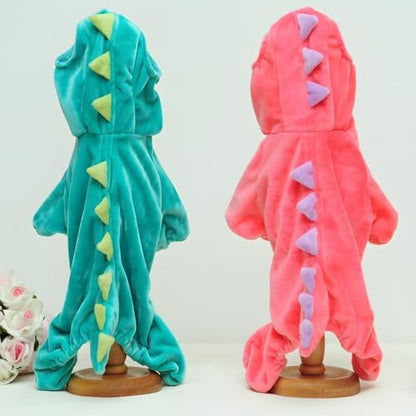NACOCO Dog Dinosaur Design Costume Pink Pet Clothes for Medium & Large Dog (Pink, M) - Image 5