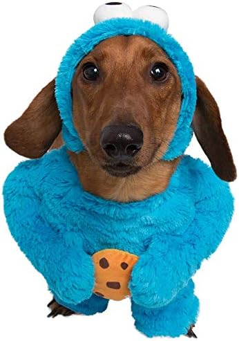 Pet Krewe Unleash The Parade Cookie Monster Dog Costume Sesame Street Pet Costumes for Medium Dogs or Cat Outfit - Perfect for Halloween, Christmas Holiday, Parties, Photoshoots, Gifts for Dog Lovers by PetKreweUnleashtheParade