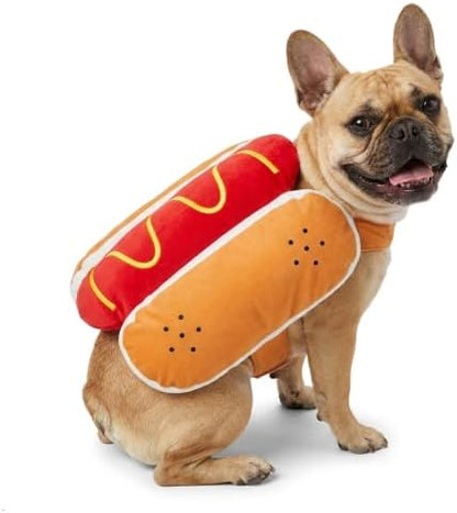 Hot Dog Costume for Dogs, Funny Hot Dog Dog Costume with Adjustable Fit, Cute Pet Halloween Costume for Medium Dogs, Dog Costume for Halloween Party Cosplay - Image 2