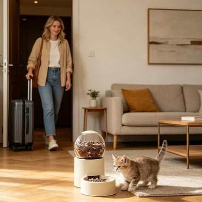 Pet Automatic Feeder Dog Auto Feeding Bowl
