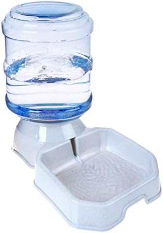TENINYU Premium Quality Self-Dispensing Gravity 1 Gallon Large Capacity Pet Feeder and Water Dispenser for Cat