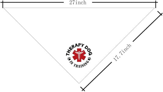 Dog Bandana, Therapy Dog Please Pet Me with, Dogs Scarf Classical Printing, Dogs Scarf Accessories, Doggy Kerchief Pet Kerchief, Christmas Birthday Thanksgiving Doggy Gift A08
