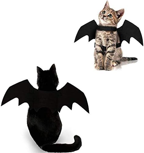 Cat Halloween Costume Bat Wing Pet Apparel for Small Dog Puppy Kitty Kitten by Yunfan