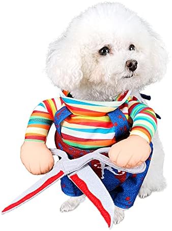 NACOCO Dog Halloween Scissors Style Doll Costume Pet Christmas Cosplay Adjustable Doll Funny Special Clothes Puppy Party Clothes for Small Dogs Cats (Scissors,Medium) by HOME