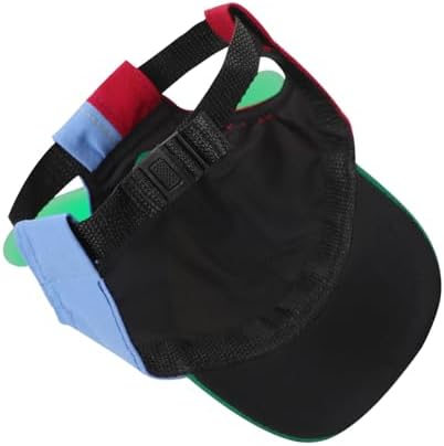 Pet Dog Cute Propeller Baseball Hat Medium Large Dogs Funny Holiday Birthday Party Clown Cap Headband Adjustable Sun Beach Visor Rainbow Helicopter Hat Pet Halloween Cosplay Costume Photo Props - Image 6