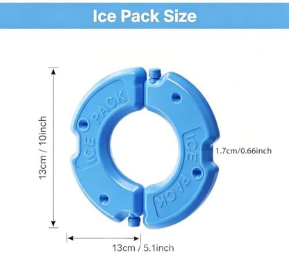2 Pcs Replacement Ice Packs for 6 Meal Automatic Wet Food Cat Feeder