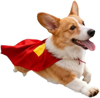Red Dog Hero Costume Cape for Halloween and Parties (Medium) by Unknown