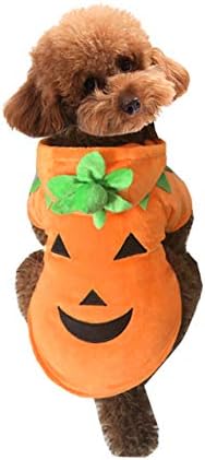 Dog Cat Halloween Pumpkin Costume,Pet Cosplay Costumes,Puppy Warm Outfits by Mogoko