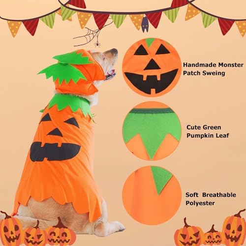 FLAdorepet Halloween Matching Dog and Owner Clothes Pet Pumpkin Costume,L - Image 5