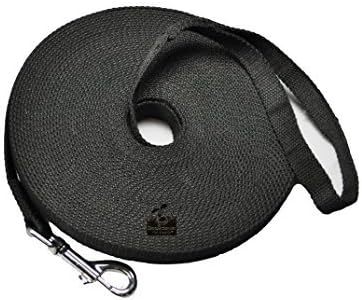 Downtown Pet Supply Long Dog Puppy Obedience Recall Training Agility Lead, 30-Feet, Black