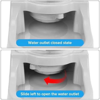 Kenond 2.5 Gallon Large Dog Water Dispenser, Automatic Gravity Water Bowl