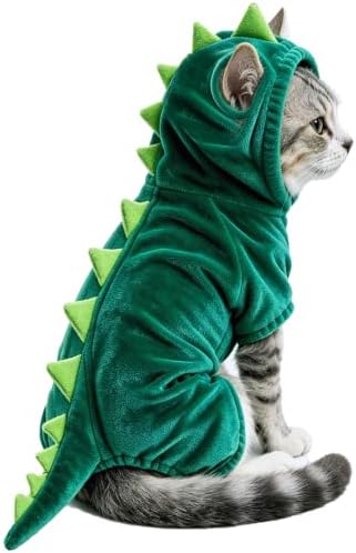 Dog Cat Halloween Costumes Dog Dinosaur Costume Hoodie Pajamas for Cats Dogs by Unknown