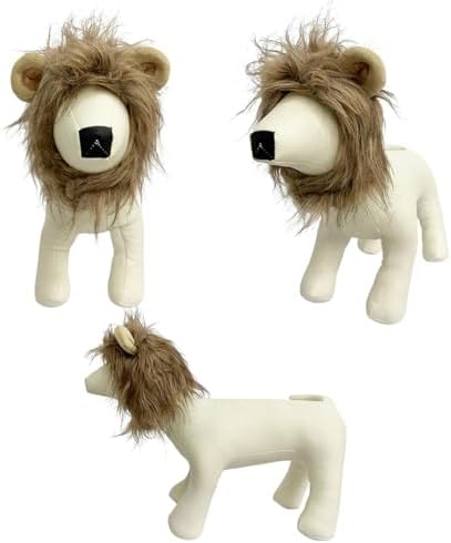 Lion Mane Pet Halloween Hood - Small to Medium-Large Breed Funny Clothes Outfit Apparel (Large) - Image 2