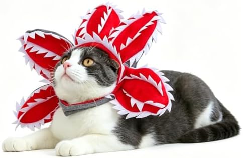 Dog Halloween Costume Hat with Flower Design Pet Headwear - Image 6