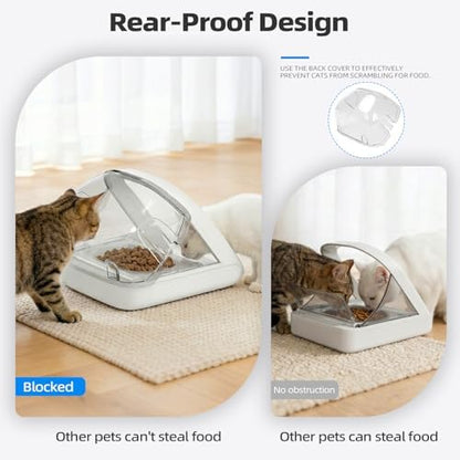 1 Pcs Rear Cover for Automatic Microchip Cat & Pet Feeder
