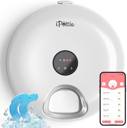 iPettie Donut Frost WiFi 6 Meal Automatic Wet Food Feeder with Ice Packs