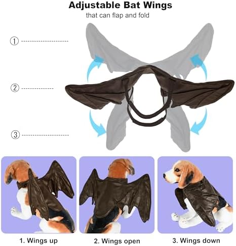 Onmygogo Funny Pet Reindeer Moose Costumes for Dog, Cute Furry Pet Wig for Halloween Christmas, Pet Clothing Accessories - Image 6