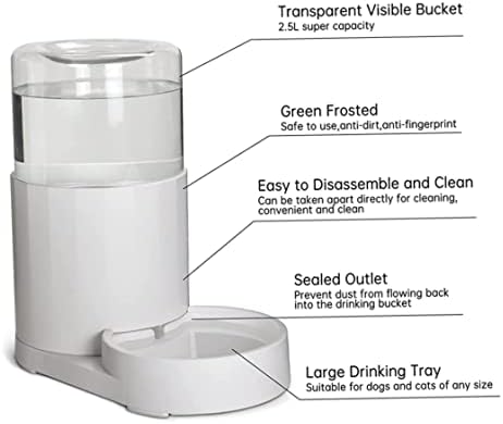 Cat Feeding Watering Supplies, Pet Water Dispenser Without Electricity Automatic Water Bowl Dispenser Water Dispenser for Cats Water Self Feeder Dog Fountain Dogs Bowl Bottles