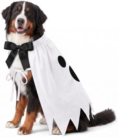 Halloween Ghost Dog Costume, Halloween Funny Outfit for Small Medium Large Pets(XL) by Unknown