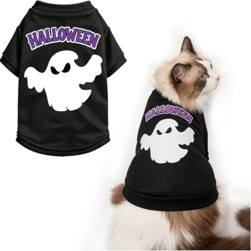Pet Halloween T-Shirt Dog Costumes, Breathable Clothes Stretchable Shirt for Puupy or Kitten.(Purple XX-Large) - Image 2