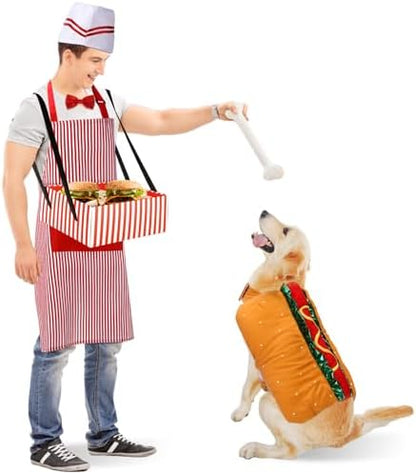 5 Pcs Adult Waiter with Hot Dog Costume - Image 5
