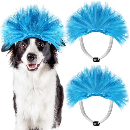 Huhumy 2 Pcs Blue Dog Wig Costumes, Halloween Thing Costume by Huhumy