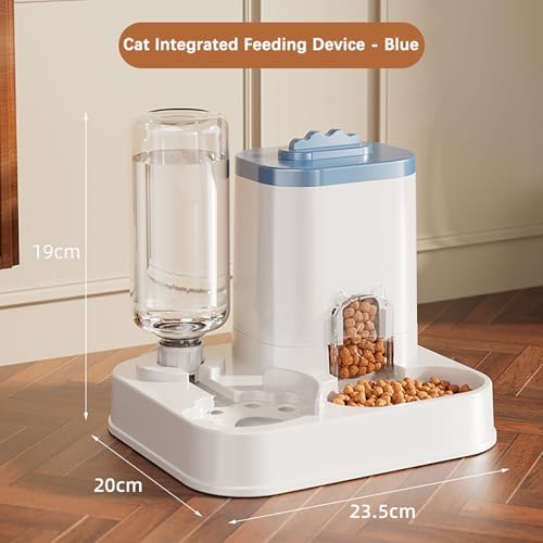 Cat Food Dispenser Dog Cat Feeder Automatic Integrated Food Basin 1-10l