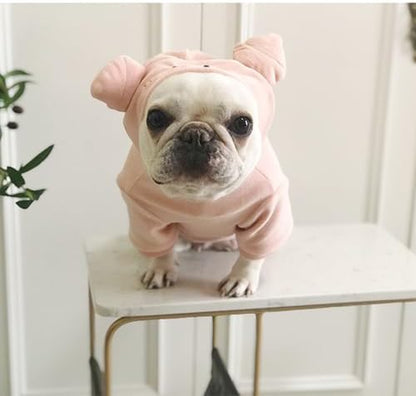 Pig Pet Costume for French Bulldog, Funny Pig Outfit, Dog & Cat Party Clothes, Halloween Cosplay (S) - Image 4