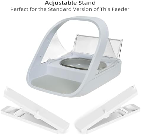 Adjustable Stand for Automatic Microchip Cat Pet Feeder, 0-20° Adjustable Angle, Reduces Joint Fatigue and Promotes Better Digestion for Pets, Easy to Install
