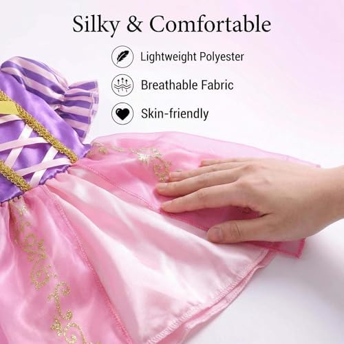 Dog Princess Dress with Crown,Pet Halloween Costume Outfit,XL - Image 6
