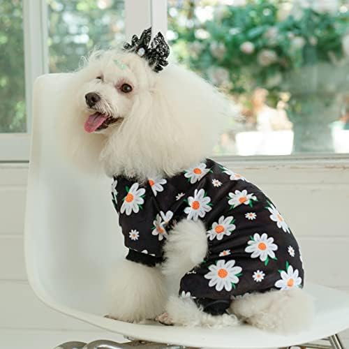 CuteBone Small Dogs Outfit Soft Puppy Onesies Pjs Dog Pajamas Pet Coat Cat Apparel Comfy Doggie Jumpsuit Bodysuit for All Seasons - Image 6