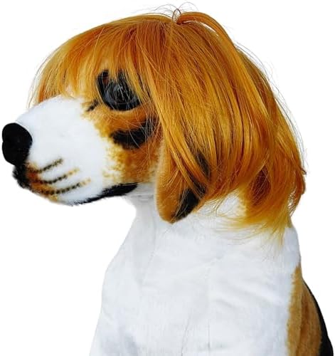 Blonde Dog Wigs for Large Dog Wig Small Medium Costume Golden Cat Wig by WelcometoDelfd
