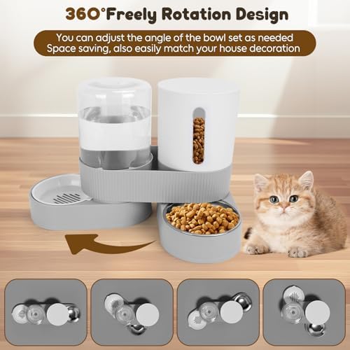 Automatic Dog Feeder and Water Dispenser for Small Medium Cats