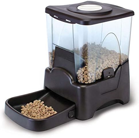 10L Large Capacity Automatic Pet Feeder - Time Programmable with LCD Display, Recording Function - Cat and Dog Feeder for 90 Days