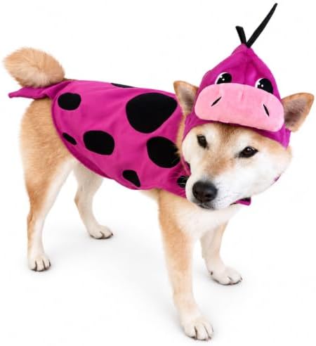 ComfyCamper Purple Dinosaur Dog Costume Cape Hat Set Cosplay Halloween, XL - Image 3