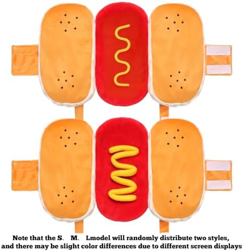 hoyuwak Hot Dog Pet Costume Funny Cute Food Hot Dog Costume - Image 4