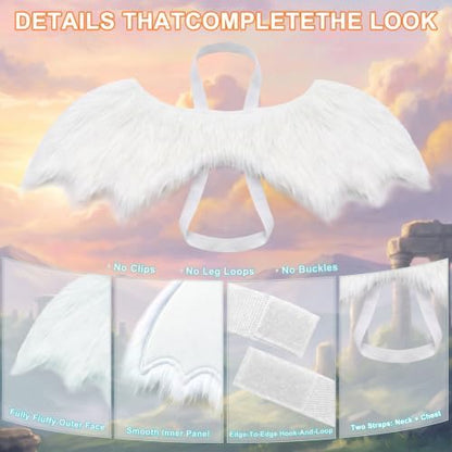 Gimilife Dog Wings Costume, Dog Halloween Costumes - Image 3