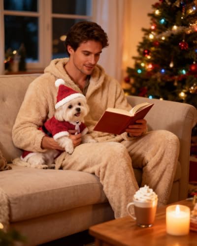 CuteBone Christmas Dog Costumes for Small, Medium, Large Dogs – Santa Claus Pet Cosplay Outfits | Cute Puppy Costume for Holiday Party, Dress-Up, Photo Shoots GBZ05L - Image 6