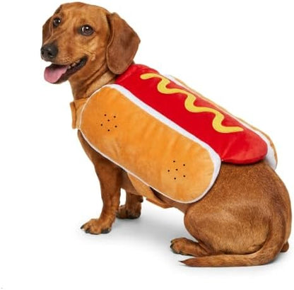 Hot Dog Costume for Dogs, Funny Hot Dog Dog Costume with Adjustable Fit, Cute Pet Halloween Costume for Large Dogs, Dog Costume for Halloween Party Cosplay - Image 2