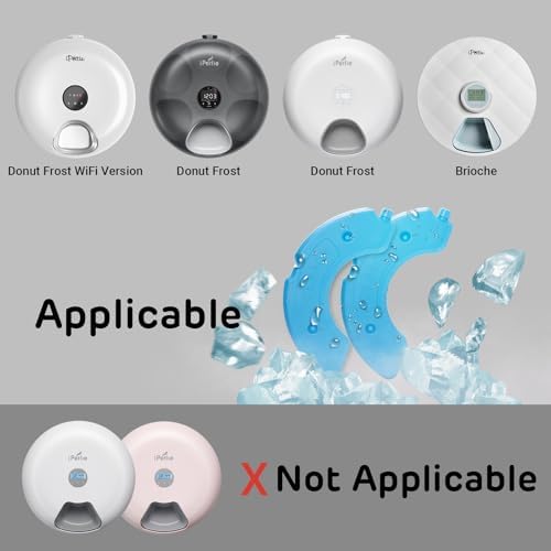 iPettie Replacement Ice Packs for Donut Frost, Brioche Automatic Pet Feeder