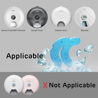iPettie Replacement Ice Packs for Donut Frost, Brioche Automatic Pet Feeder