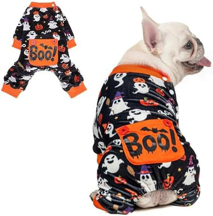 BEAUTYZOO Halloween Dog Pajamas, Soft Fleece Puppy Sweater for Small Dogs by BEAUTYZOO