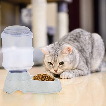 Ipetboom Automatic Pet Feeder, Dog Cat Dry Food Dispenser, Plastic, Multiple Pets