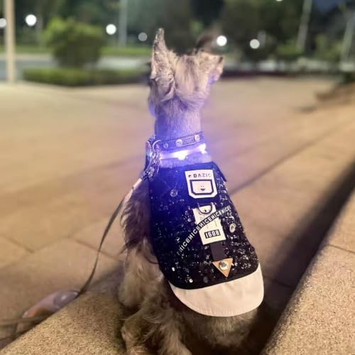 Sequin Dog Harness Costume with Leash, S for Small Dogs & Cats - Image 5